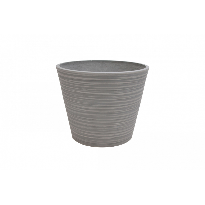 Vaso Medio Camelia in Resina Bianco per Interni ed Esterni