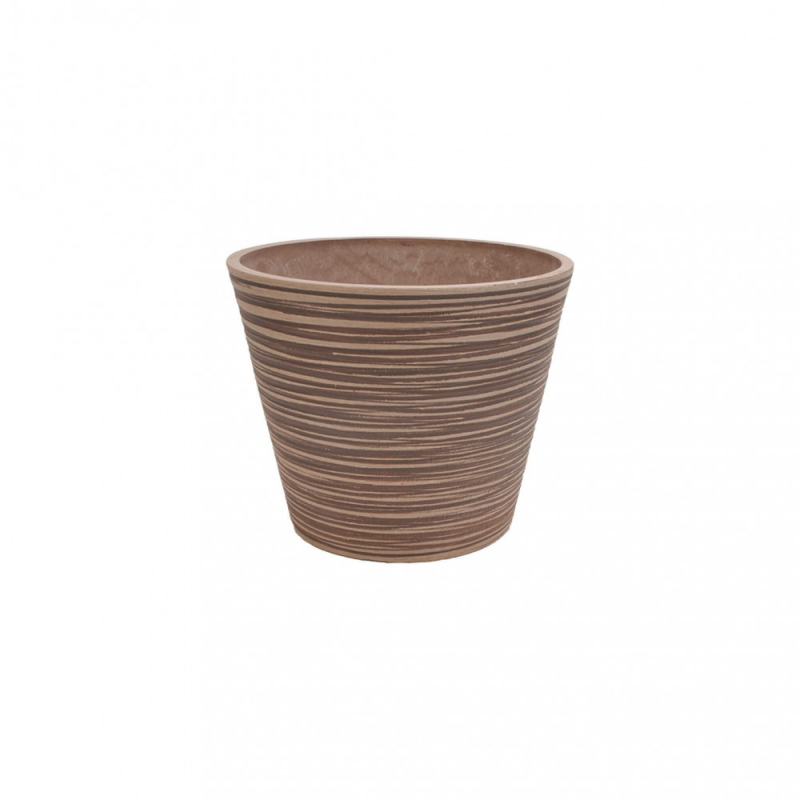 Vaso Grande Camelia in Resina Bianco per Interni ed Esterni