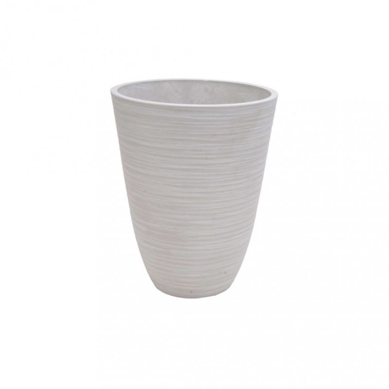Vaso Grande Anemone in Resina Antracite per Interni ed Esterni