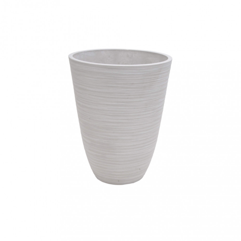 Vaso Grande Anemone in Resina Antracite per Interni ed Esterni