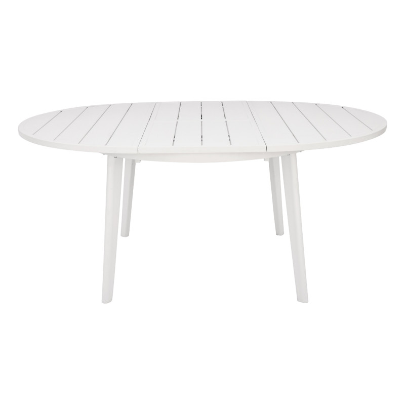 Tavolo Tropea ø120/170 Alluminio Bianco Moia