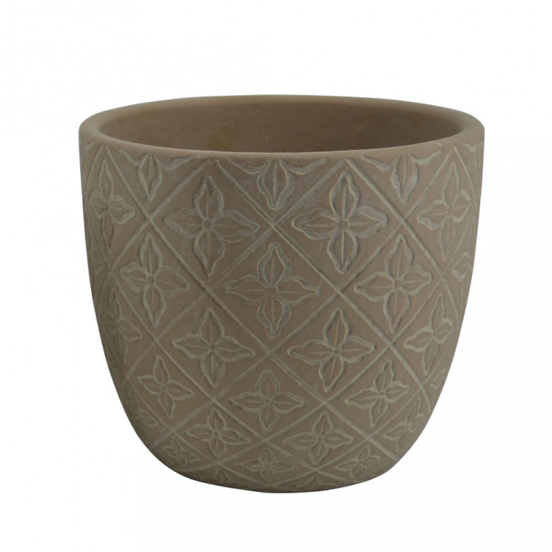 Vaso Grande Pansè in Resina Bianco per Interni ed Esterni