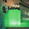 Vaso luminoso Octans 80h LED multicolor e batteria solare esterno