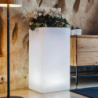 Vaso luminoso Octans 80h LED multicolor e batteria solare esterno