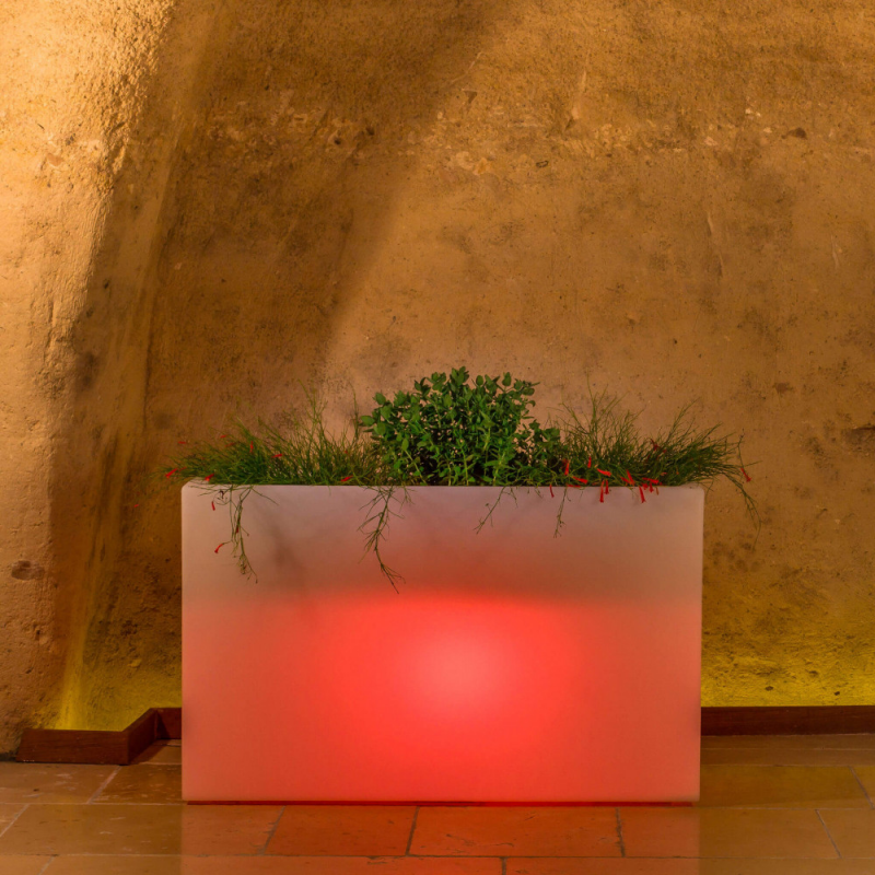 Fioriera Sculptor 50 H LED Multicolor Solare per Esterno