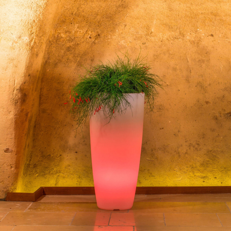 Vaso luminoso Hydra 70 h LED multicolor batteria solare esterno
