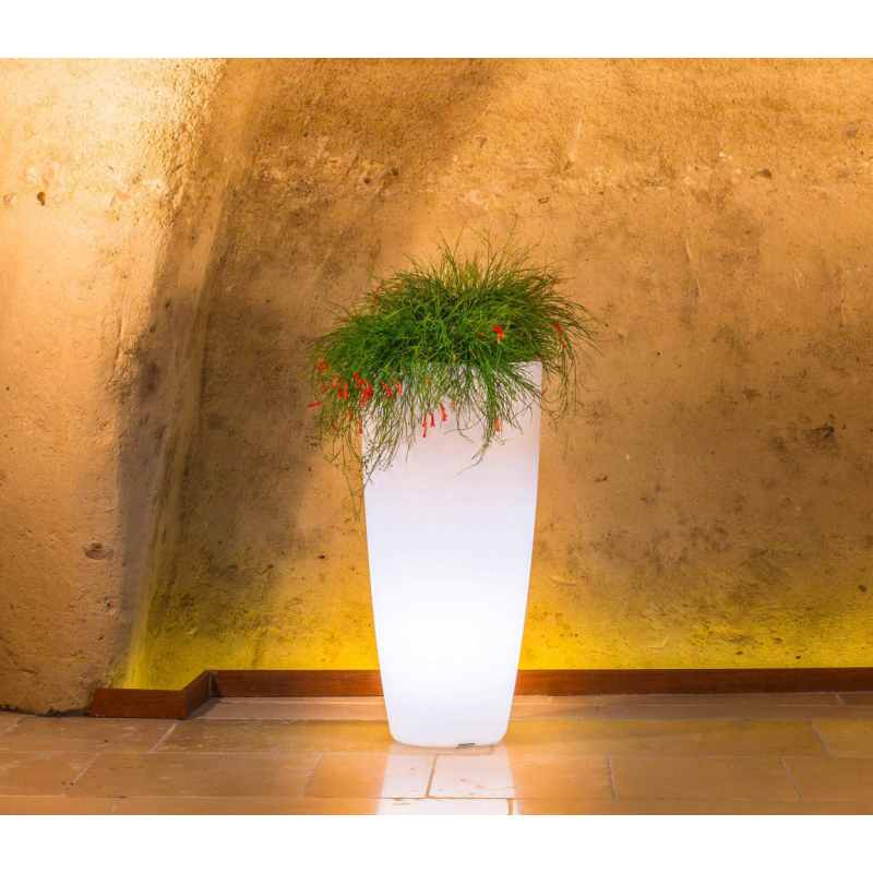 Vaso luminoso Hydra 70 h LED multicolor batteria solare esterno