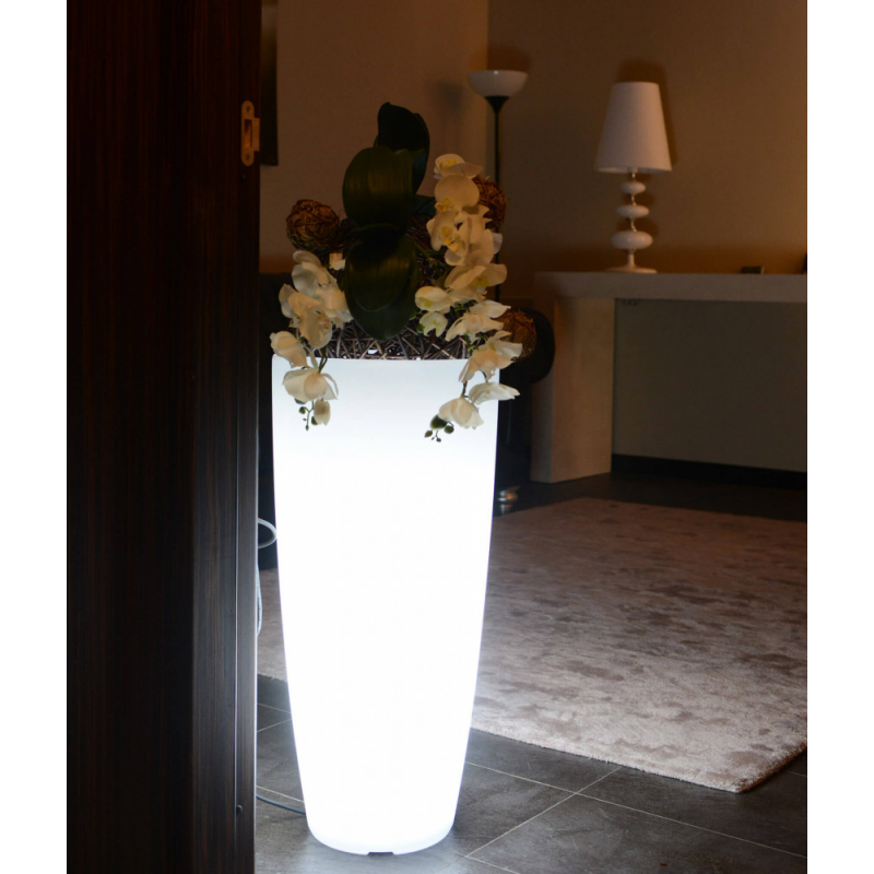 VASO LUMINOSO HYDRA 90 h CON LED MULTICOLOR E BATTERIA SOLARE