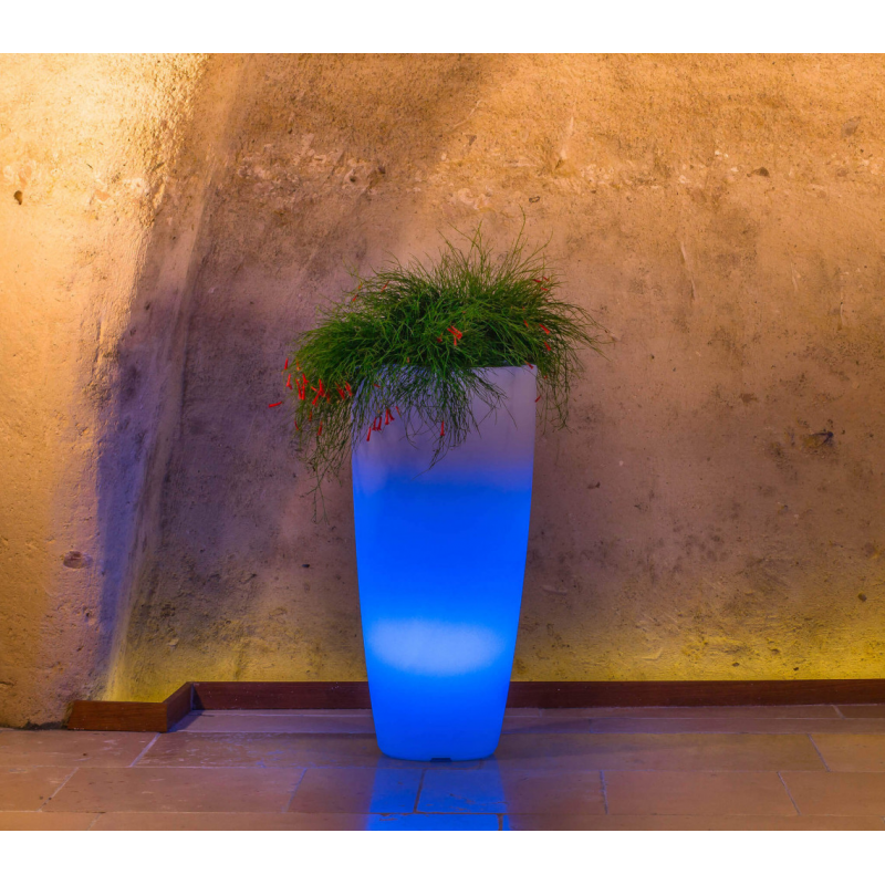 VASO LUMINOSO HYDRA 90 h CON LED MULTICOLOR E BATTERIA SOLARE