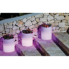 Vaso Luminoso Delphinus 50 H LED Multicolor Solare Esterno