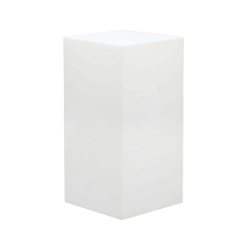 CUBO 40 X 40 X 80 LUMINOSO INDUS CON LED MULTICOLOR E BATTERIA SOLARE