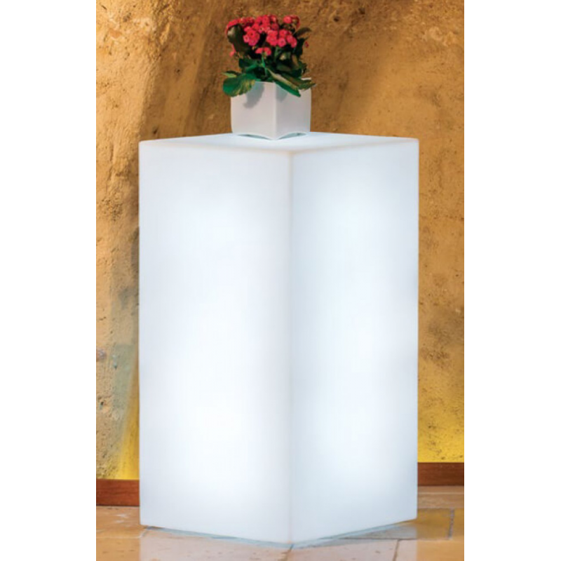 Cubo luminoso Indus LED multicolor solare 40x40x80 cm esterno