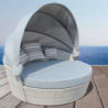 Conchiglione Brasile in Polyrattan con Cuscini Giardino