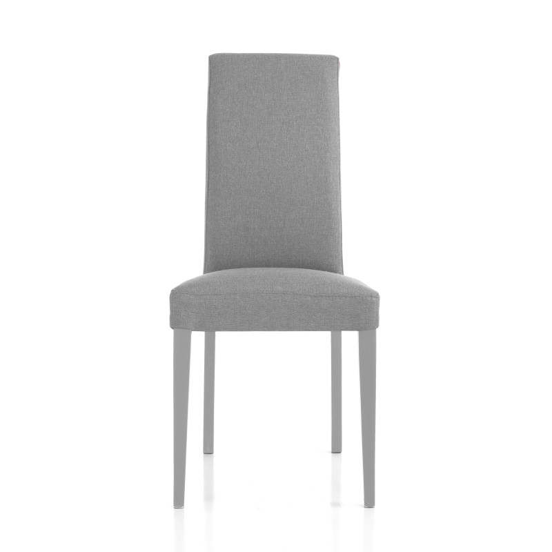 Sedia Lella Tessuto Grigio L74 P46 H103 Cm