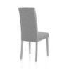 Sedia Lella Tessuto Grigio L74 P46 H103 Cm