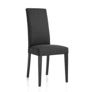 Sedia Lella Tessuto Antracite L74 P46 H103 Cm