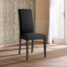Sedia Lella Tessuto Antracite L74 P46 H103 Cm
