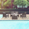Salotto Venezia 2 posti polyrattan con cuscini elegante outdoor