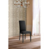 Sedia Lella Tessuto Antracite L74 P46 H103 Cm