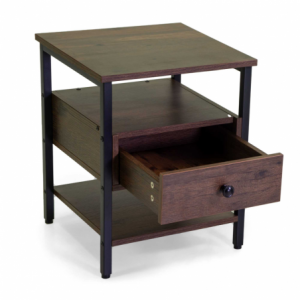 Zoom Mobiletto Mudra 1 cassetto legno noce enero smontato cm 40x40h50