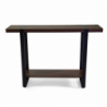 Mobile consolle Mudra legno noce e nerosmontato cm 120x30h81