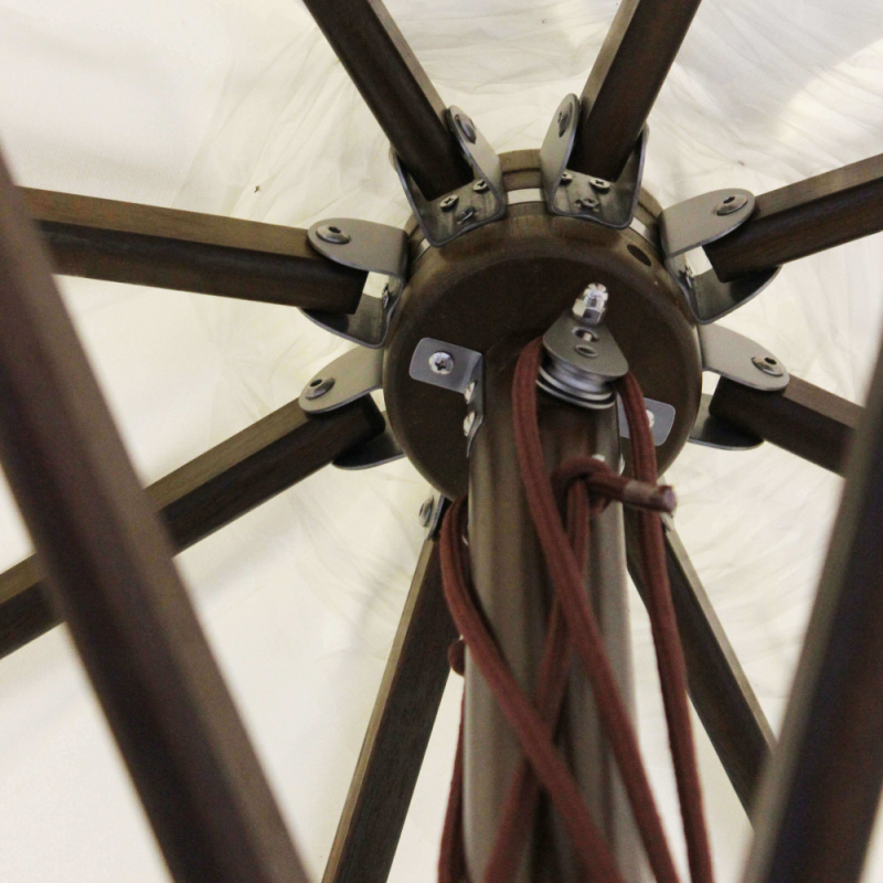 Ombrellone Venere De Luxe palo centrale 3x3 m quadrato giardino