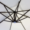 Ombrellone Venere 3x3 palo laterale elegante resistente giardino