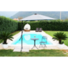 Ombrellone Zenith palo laterale Ø 3 m grigio giardino esterno