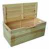 Cassapanca pino 100 cm legno naturale resistente giardino
