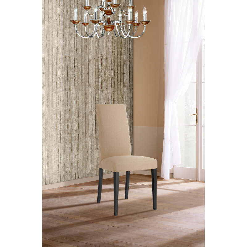 Sedia Lella Tessuto Beige L74 P46 H103 Cm