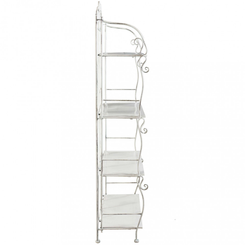 SCAFFALE EMMA 4 PIANI BIANCO ANTICO
