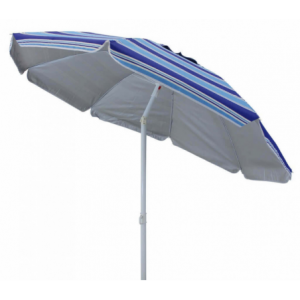 Ombrellone spiaggia poliestere UV 200 2m palo centrale robusto