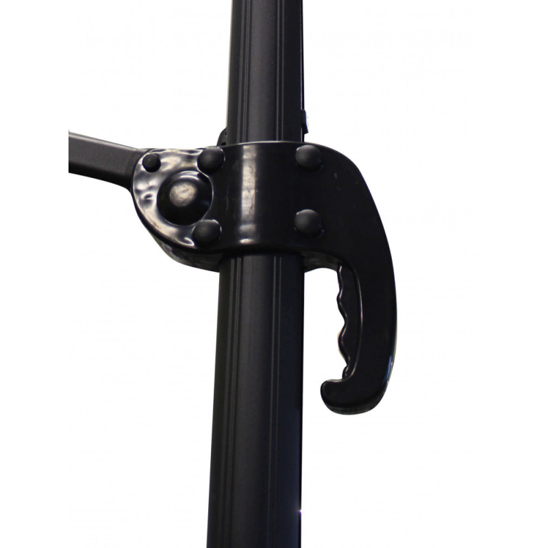 Ombrellone Mercurio 3x4 m palo laterale nero telo beige