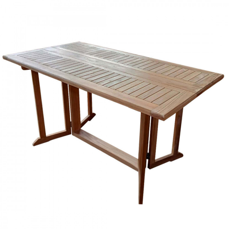 TAVOLO RETTANGOLARE PIEGHEVOLE CONSOLLE 150 X 80