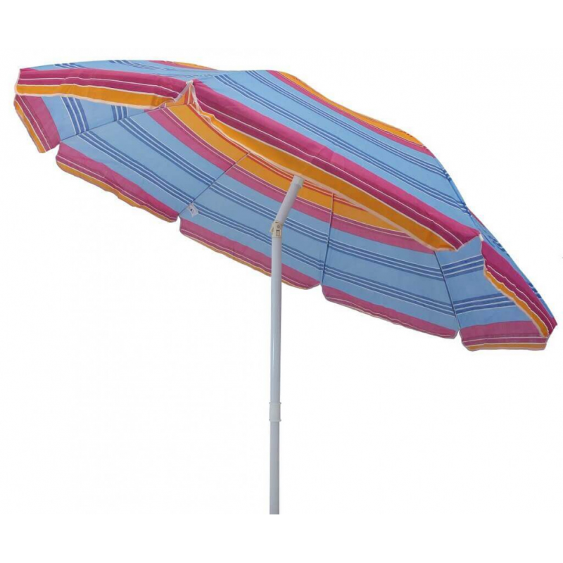 Ombrellone spiaggia Poly180 2,2m assortiti palo centrale robusto