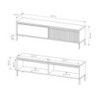 Porta Tv Gharbo Beige H12Xl200Xp46 Cm