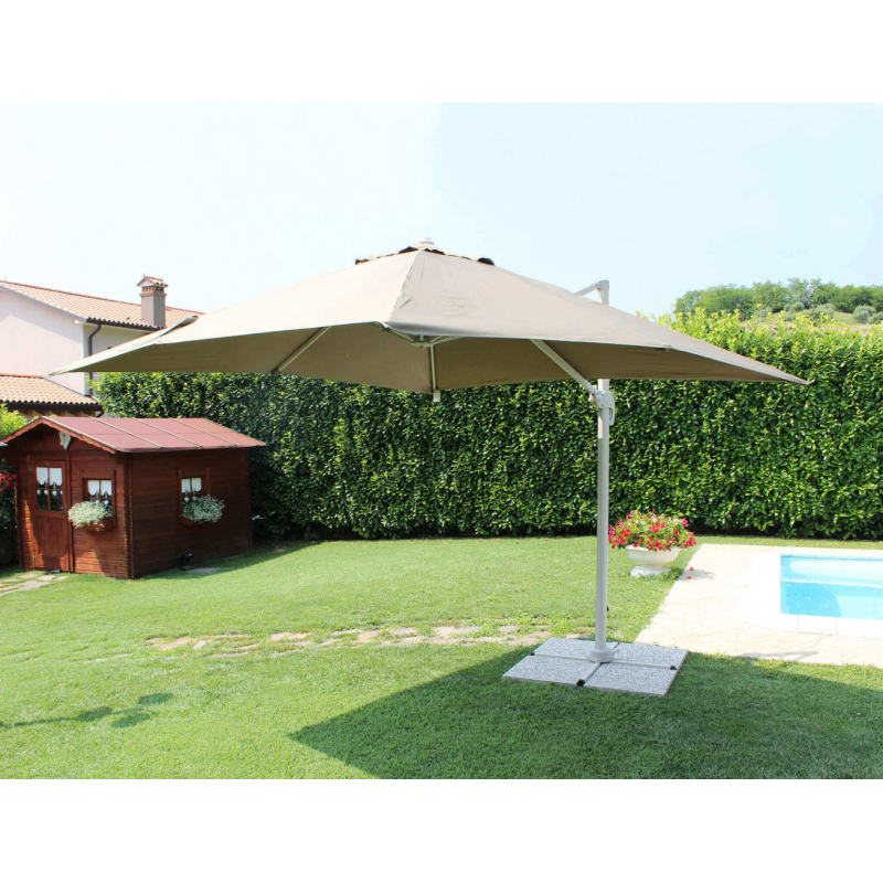 OMBRELLONE SATURNO TORTORA P/L 3 X 4 TELO TORTORA