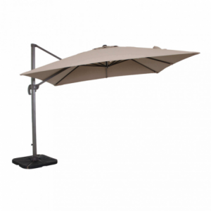 OMBRELLONE SATURNO TAUPE P/L 3 X 4 TELO TORTORA