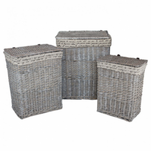 SET DI 5 CESTI PORTA BIANCHERIA LESLY