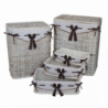Set di 5 cesti porta biancheria Talia intrecciati capienti