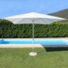 Ombrellone Brian palo centrale bianco 3x4m ampio e resistente