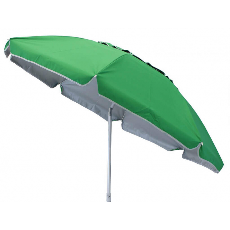 Ombrellone spiaggia poliestere UV 180 cm palo centrale robusto