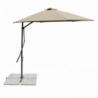 Ombrellone Zenith tortora palo laterale 2x3 m rettangolare