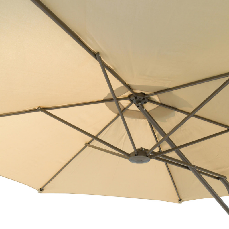 Ombrellone Zenith tortora palo laterale 2x3 m rettangolare