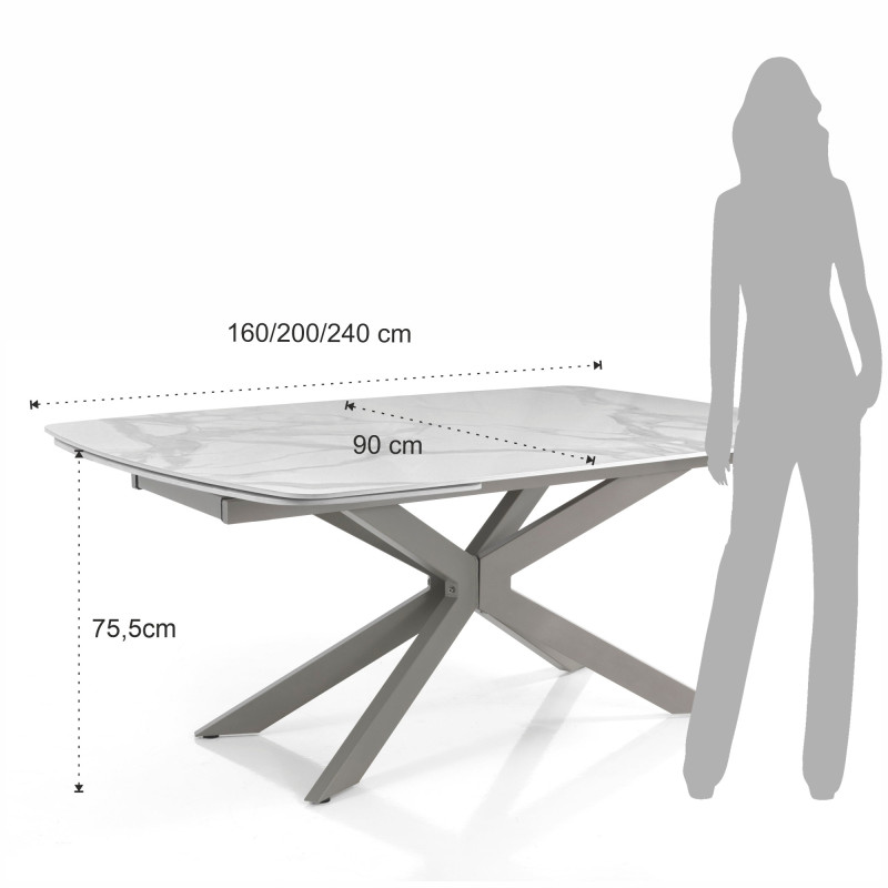 Tavolo Allungabile Ovale 170X100X17 Cm