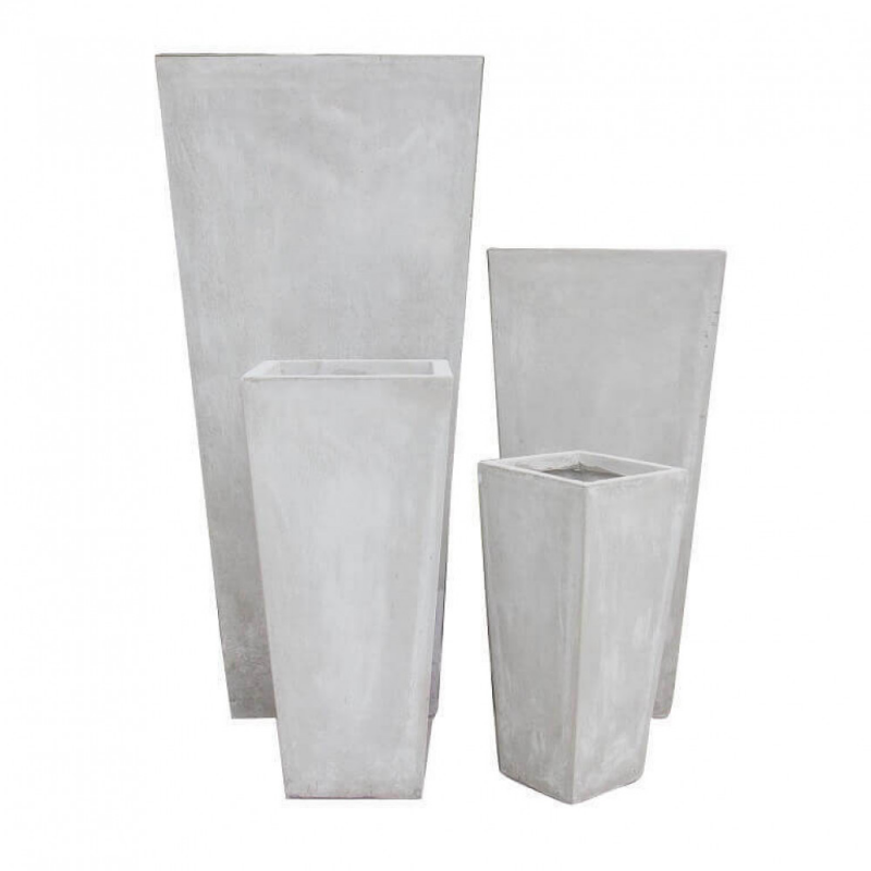 Set Vasi Margherita in Plastica per Interno ed Esterno