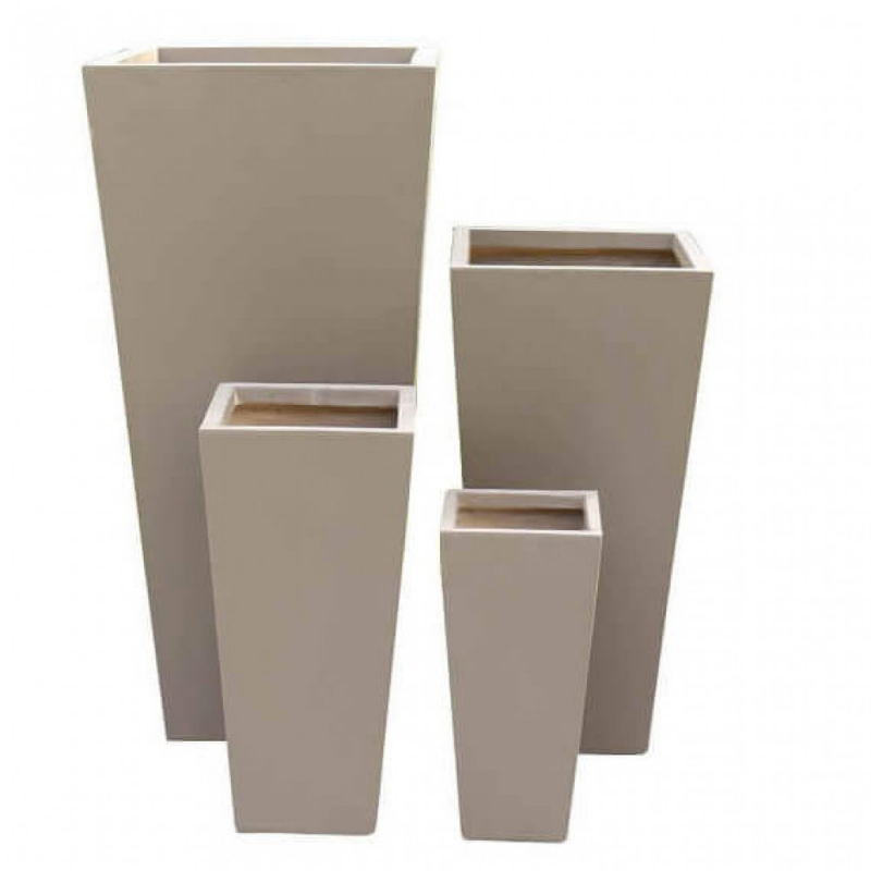 Set vasi Margherita da giardino in plastica resistente