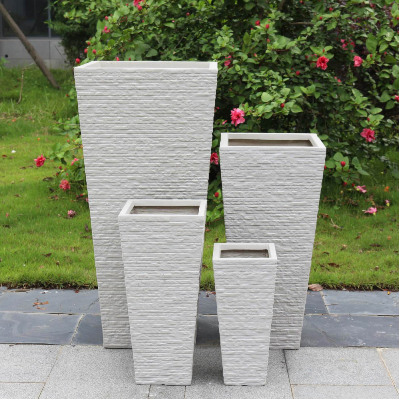 Set vasi Giglio per giardino eleganti e resistenti