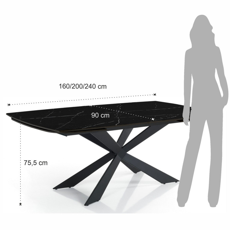 Tavolo Allungabile Ovale 170X100X17 Cm