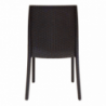 Sedia Virginia Marrone in Wicker per Giardino e Casa